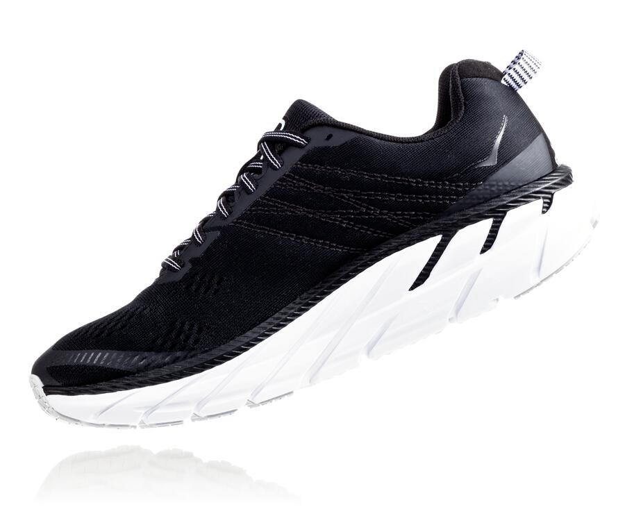 Hoka One One Bezecke Topanky Damske Čierne/Biele - Clifton 6 - 85194-SUEB